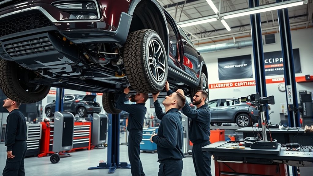 certified mechanics ensure quality
