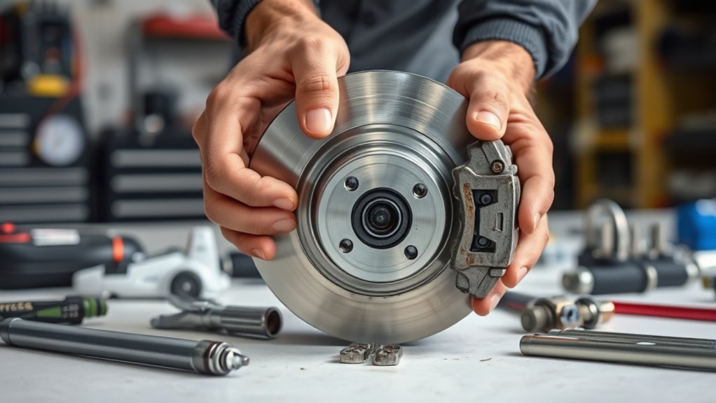check brake fluid and pads